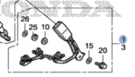 4813TA5A01ZB - Electrical: Buckle for Honda: Accord Image