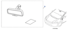 8V03TR0100A - Interior: Automatic-Dimming Mirror - Coupe and Sedan for Honda: Accord, Civic, HR-V Image
