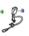 4816S84308ZF - : DRIVERS Buckle Set*YR169L* for Honda Image