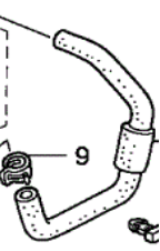 19508PNB000 - : 2005-2006 Honda CR-V - Hose Throttle Body In for Honda: CR-V Image