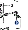 46361S5AN10 - : Pipe (E) Left Brake for Honda Image