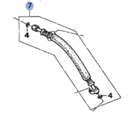 80311SR3A02 - HVAC: Suction Hose for Honda: Civic, Civic del Sol Image