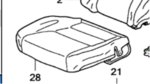 81551SDBA71ZA - : Cover, Left DRIVERS Front Seat Cushion *NH167L* (Graphite Black) for Honda Image