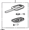 35118T0AA30 - Electrical: Keyless Entry Transmitter for Honda: CR-V Image