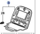 81128TA5A71ZA - Body: Seat Back Panel for Honda: Accord Image