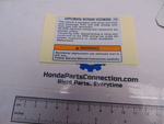 77871SZ3A60 - Body: Air Bag Label for Honda: Accord, Civic, CR-V, Element, Odyssey, Pilot, Ridgeline Image