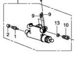 46930SWAG11 - Clutch: Slave Cylinder for Honda: Accord, Civic Image