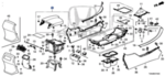 83450T2FB02ZA - Body: Armrest for Honda Image