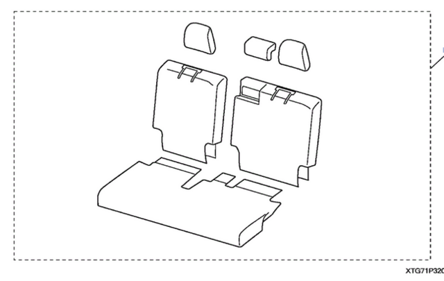 8P32TG7110D - Interior: 2016-2022 Honda Pilot - Seat Cover 3rd Row for Honda: Pilot Image