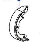 43154TK8A01 - Brakes: Park Brake Shoes for Honda: Odyssey Image