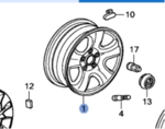 42700T1WA01 - Suspension: Wheel, Steel for Honda: CR-V Image