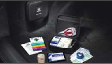 8865FAK100 - Interior: Honda First Aid Kit for Honda: Accord, Civic, Clarity, CR-V, CR-Z, Crosstour, Element, Fit, HR-V, Insight, Odyssey, Passport, Pilot, Prologue, Ridgeline, S2000 Image