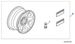 8W17SJC103A - Wheels: Wheel, Spare for Honda: Pilot, Ridgeline Image