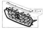 712003D4A31 - Body: Grille for Honda: CR-V Image