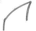 72275SV4013 - : 1994-1997 Honda Accord - Run Channel for Honda: Accord Image