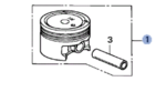 13010PSAG00 - Engine: Engine Piston for Honda: Civic Image