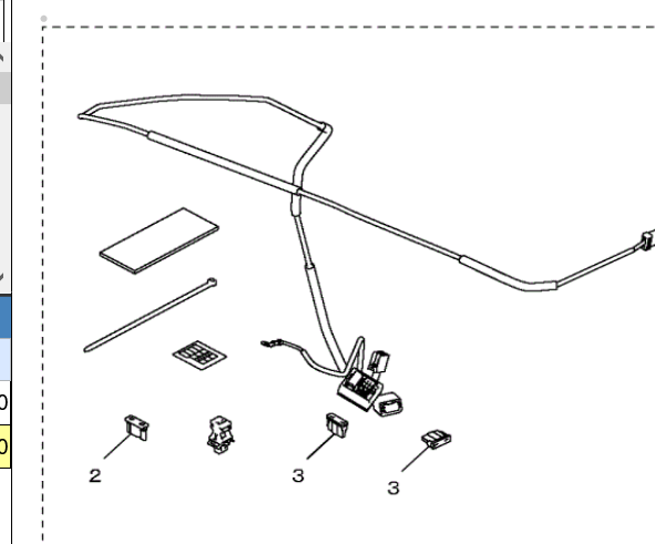 8V0330A100 - Interior: 2023-2024 Honda Accord - Automatic Dimming Mirror Attachment for Honda: Accord Image