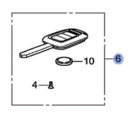 35118TGGA00 - : 2018-2021 Honda Civic - Key Immobilizer &amp; Keyless (Blank) for Honda: Civic Image