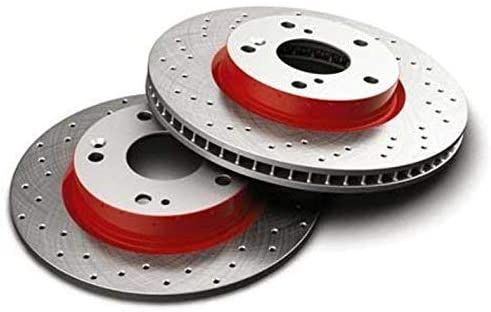 8P88TEA100 - Exterior: Genuine Honda - ACCESSORY Front Drilled Brake Rotors (PROVIDE VIN) for Honda: Civic Image