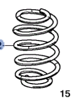 52441TBFA01 - Suspension: Spring for Honda: Civic Image