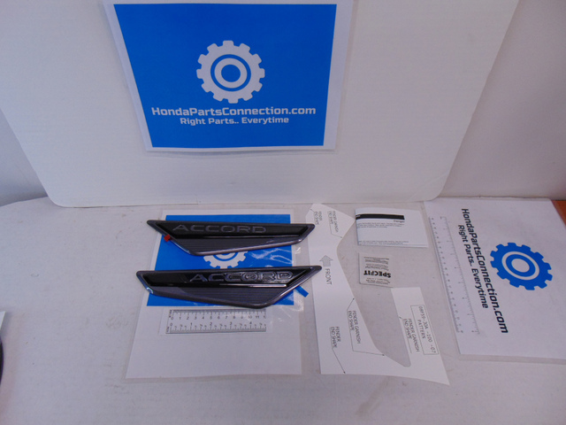 8F5930A100 - Exterior: 2023-2025 Honda Accord - Fender Emblems - Gloss Back for Honda: Accord Image