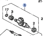 6164P2A000 - : 1996-2000 Honda - Injector Set Fuel for Honda: Civic, Civic del Sol Image
