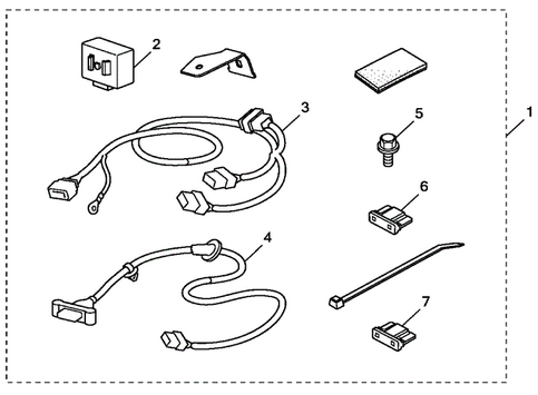 8L91TK8100 - Towing: 2011-2017 Honda Odyssey - Trailer Hitch Wiring Harness for Honda: Odyssey Image