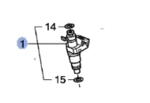16450R71L01 - : 2008-2017 Honda - Injector Assembly Fuel for Honda: Accord, Crosstour Image