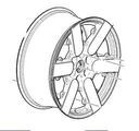 86774356 - : Alloy Wheel  - PROLOGUE  (center cap sold separately) for Honda: Prologue Image