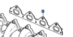 18115P00004 - : 1988-1995 Honda - Manifold Gasket for Honda: Civic, Civic del Sol, CRX Image