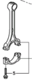 132105R1000 - Engine: Connecting Rod for Honda: Clarity, Fit, Insight Image