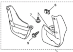 8P09TM81A0R1 - Unclassified: Splash Guard Rear for Honda Image