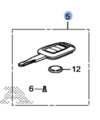 35111T2AA61 - : Key, Immobilizer &amp; Keyless entry transmitter (With Emblem) for Honda Image