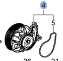 192006MDA01 - : Water Pump for Honda: Civic Image