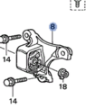 50840SCVA01 - Engine: Front Mount for Honda: Element Image