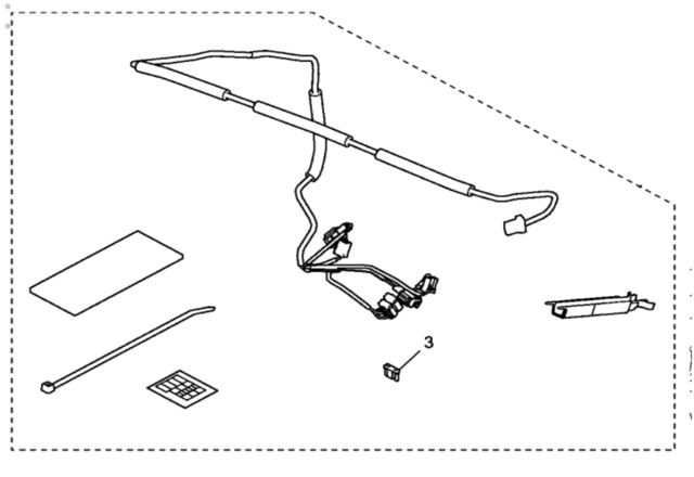 8V03TVA100 - Serviceable Components: 2018-2022 Honda Accord - Auto Dimming Mirror Attachment for Honda: Accord Image