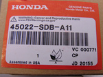 45022SDBA11 - : 2003-2007 Honda Accord - Pad Set Front for Honda: Accord Image