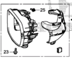 76205T7WA52 - : 2016-2018 Honda HR-V - Mirror Housing for Honda Image