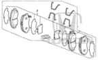 45022TE0A62 - : Pad Set (17CL 1) for Honda: Accord Image
