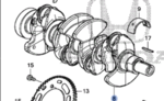 1331059BJ00 - : Crankshaft for Honda: Civic, CR-V Image