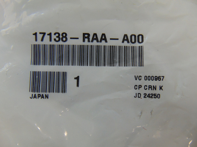 17138-RAA-A00 - Chamber Air Flow - 2003-2007 Honda | Genuine Honda Parts