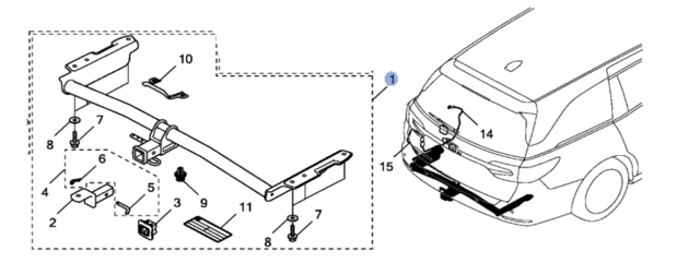 8L92THR100A - Towing: Trailer Hitch,   2025 Model Odyssey for Honda: Odyssey Image