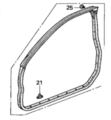 72325SDNA02 - Body: Door Weather-strip for Honda: Accord Image