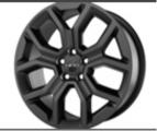 8W20T90100B - Wheels: 20-inch HPD Matte Black Alloy Wheels for Honda: Pilot Image