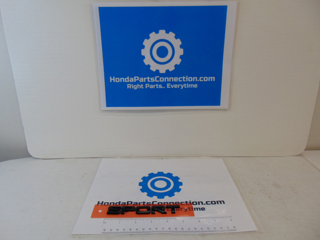8F203A0100A - Exterior: 2023 Honda CR-V - Gloss Black Sport Emblem for Honda: CR-V Image