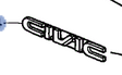 75722S5SE00 - Body: Hatch Emblem for Honda: Civic Image
