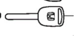 35114S9AA01 - : Key Blank for Honda Image