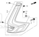 335003A0A01 - : 2023-2025 Honda CR-V - Tail Lamp (Passenger side ) Right for Honda: CR-V Image