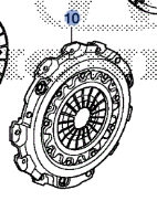 223005CC003 - Clutch: Pressure Plate for Honda: Accord, Civic Image