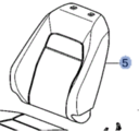 81127T20A01 - Body: Seat Back Pad for Honda: Civic Image